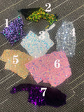 Glitter Sequin Purple Short Cocktail Dress Club Night Dresses