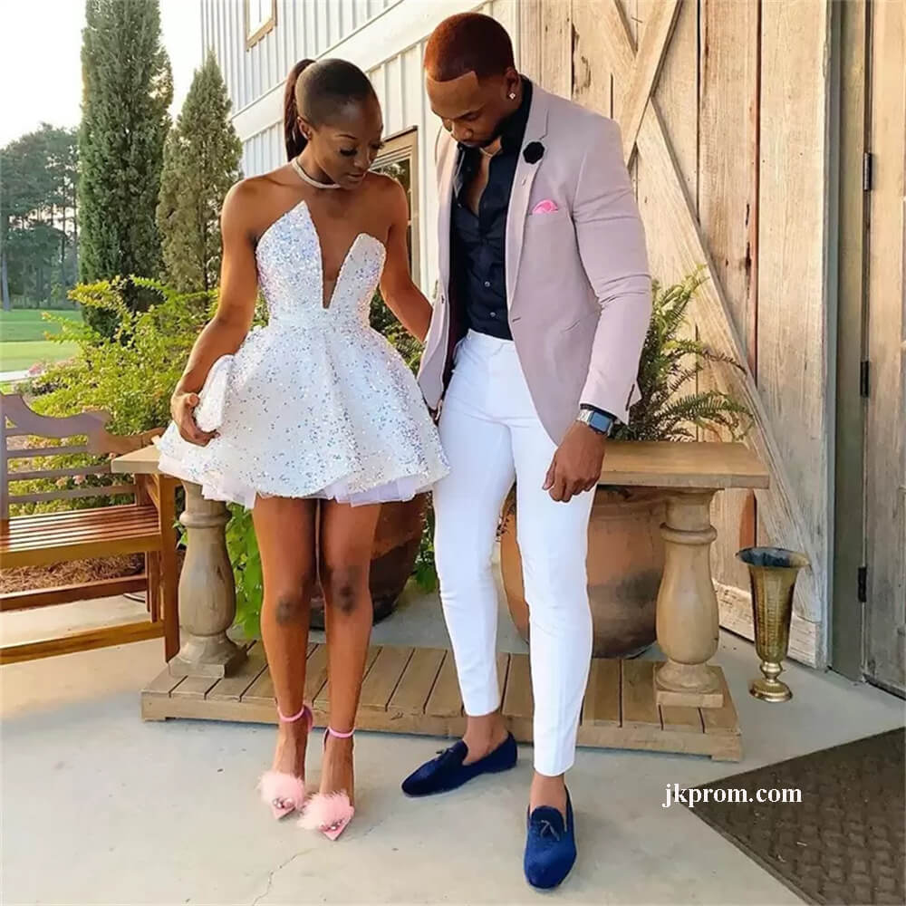 White-Sequin-Cocktail-Dresses-Short