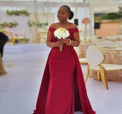 burgundy african dress Burgundy Red African Dress