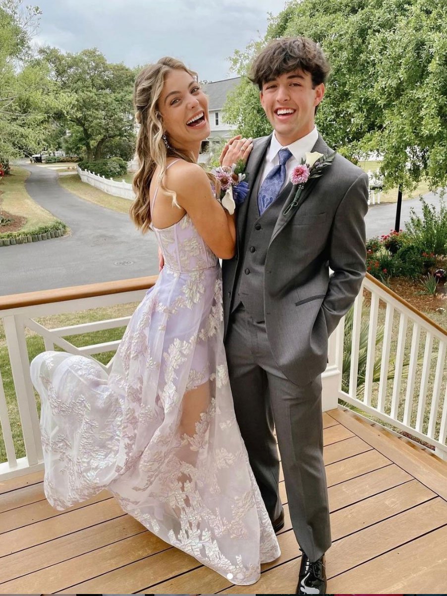 lace up off the shoulder dress Lace-Up Off-the-Shoulder Long Prom Dress with Corset Pine / 6 main image 0