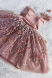 Floral Appliqued Sweet 16 Dress A-line Tulle Homecoming Dresses