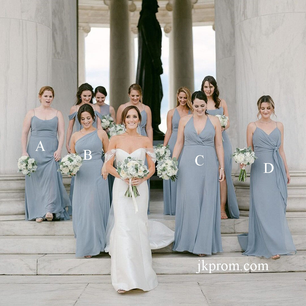 Mismatched-Long-Bridesmaid-Dress