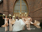 Champagne-Bridesmaid-Dresses