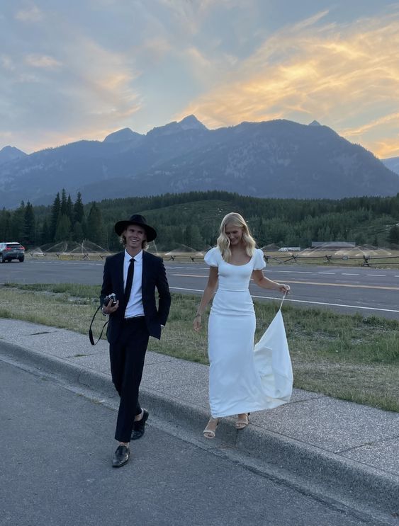 White Fashion Prom Dress Wedding Evening Dress Long