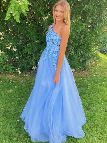 one shoulder light blue prom dress Nox Anabel A1307 Size 8 Light Blue One Shoulder Sequin Cutout Prom Dress Slit Formal Gown Iridescent