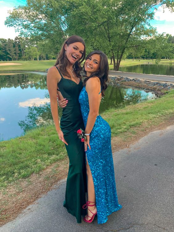 Dark Green Mermaid Prom Dresses,Backless Fitted Formal Dress jkprom Dark Green Mermaid Prom Dresses,Backless Fitted Formal Dress jkprom