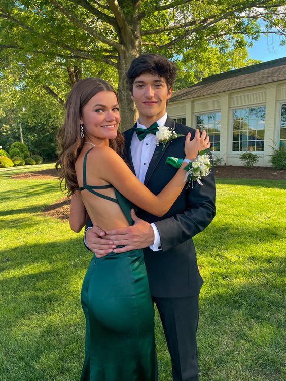 Dark Green Mermaid Prom Dresses Sexy Illusion Top Gold Appliques Sheer Long Sleeve High Neck Evening Gowns ,DS4451 main image 1