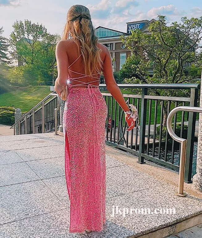 long-pink-prom-dresses