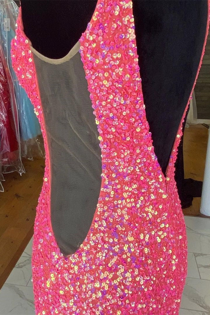 Long Sequin Formal Mermaid Prom Dress