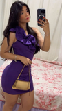 Sexy Purple Tight Homecoming Dress,Mini Prom Dresses