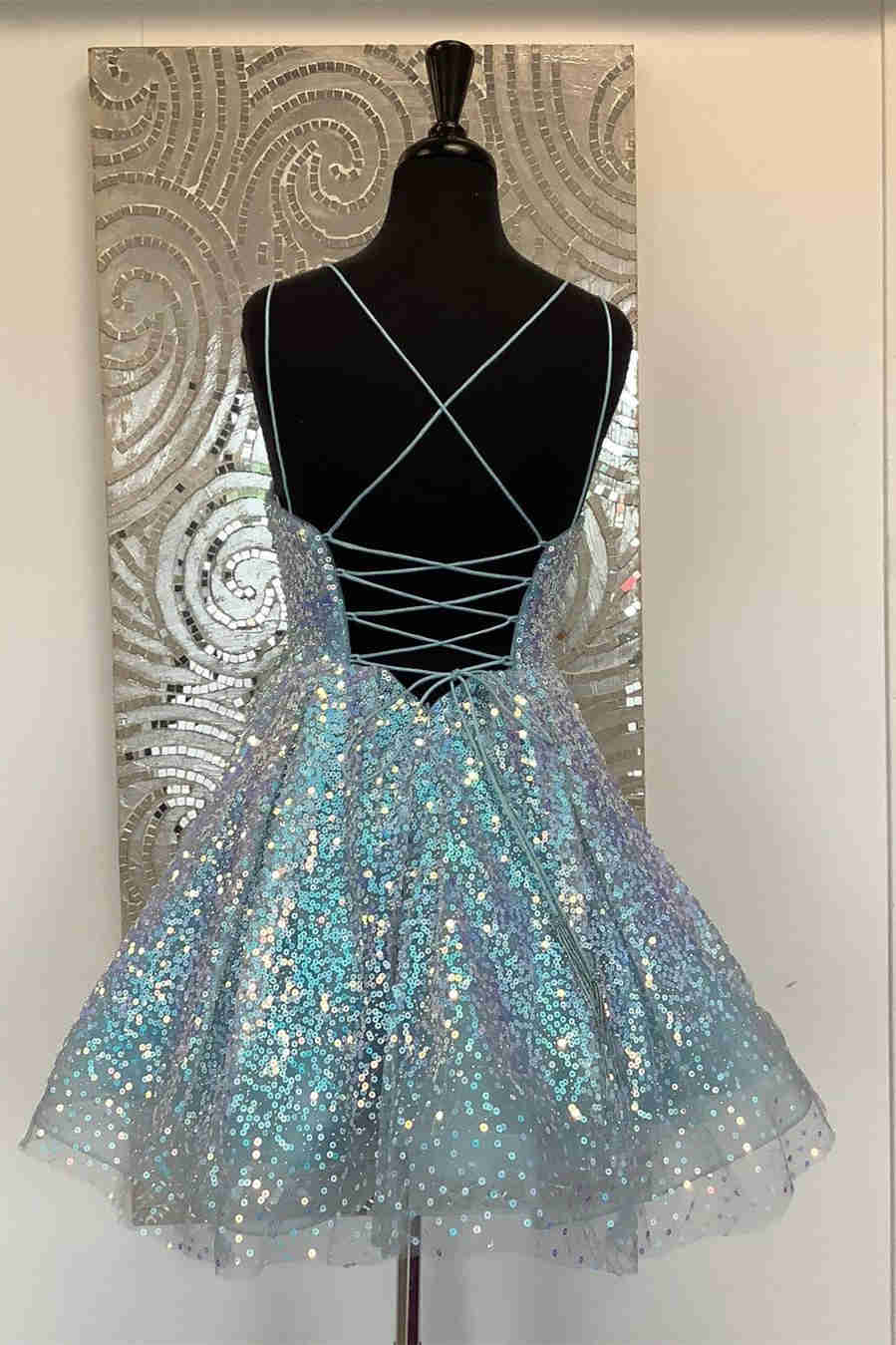 short prom dresses with sequins Cute Hot Pink Sequins A-Line Homecoming Dress Hoco Night Dresses – jkprom