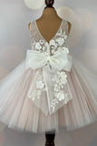 Cute Girl Party Dress with Flowers,Flower Girl Dresses with Bow