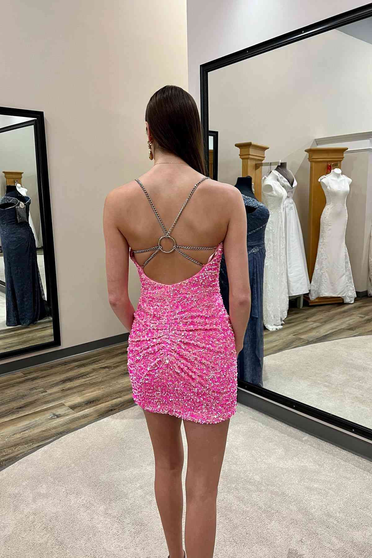 pink-sequined-cocktail-dresses