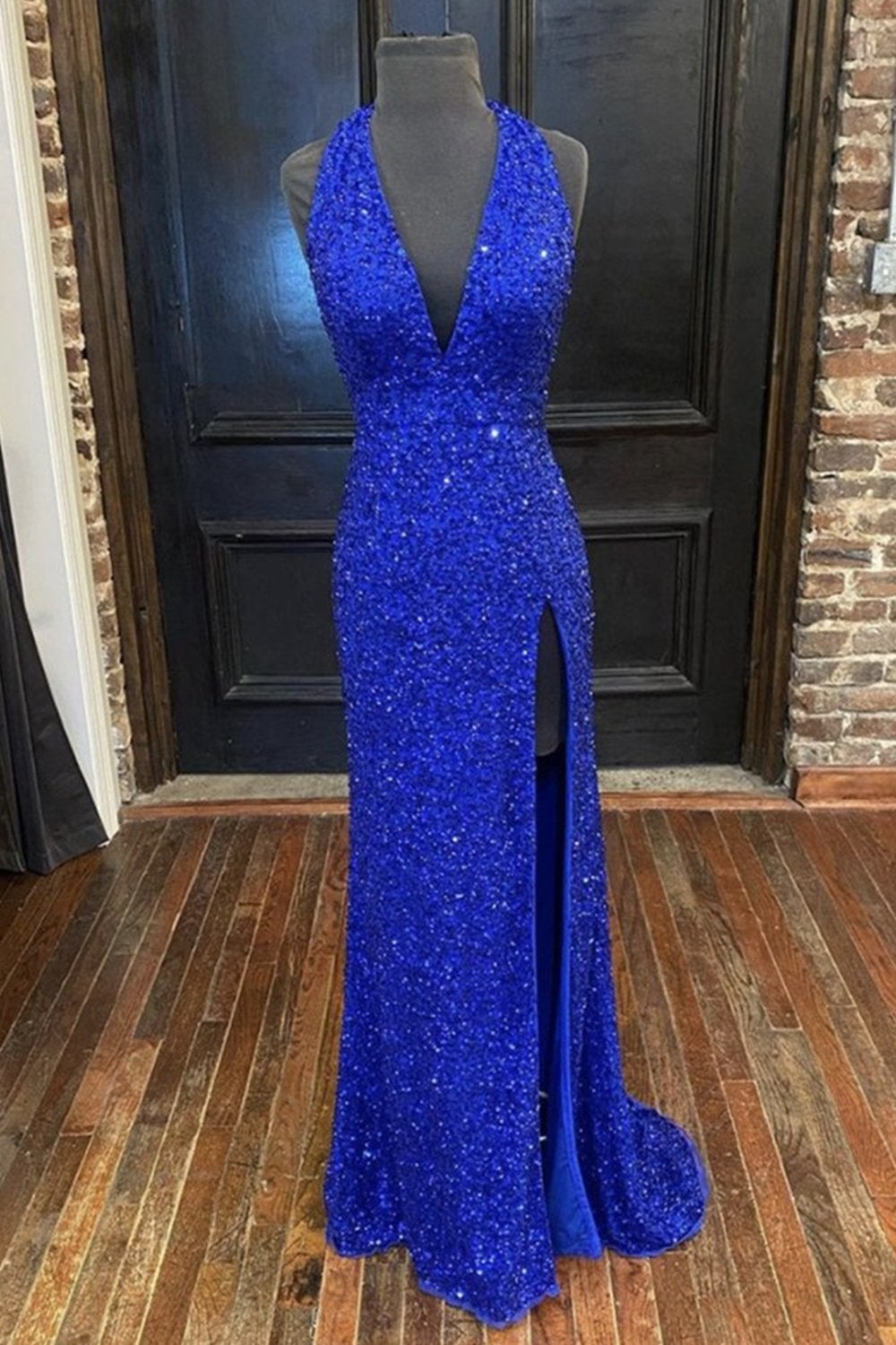 Gorgeous Detachable Train Mermaid Royal Blue Sequins Prom Formal Dress, GP184 jkprom Gorgeous Detachable Train Mermaid Royal Blue Sequins Prom Formal Dress, GP184 jkprom