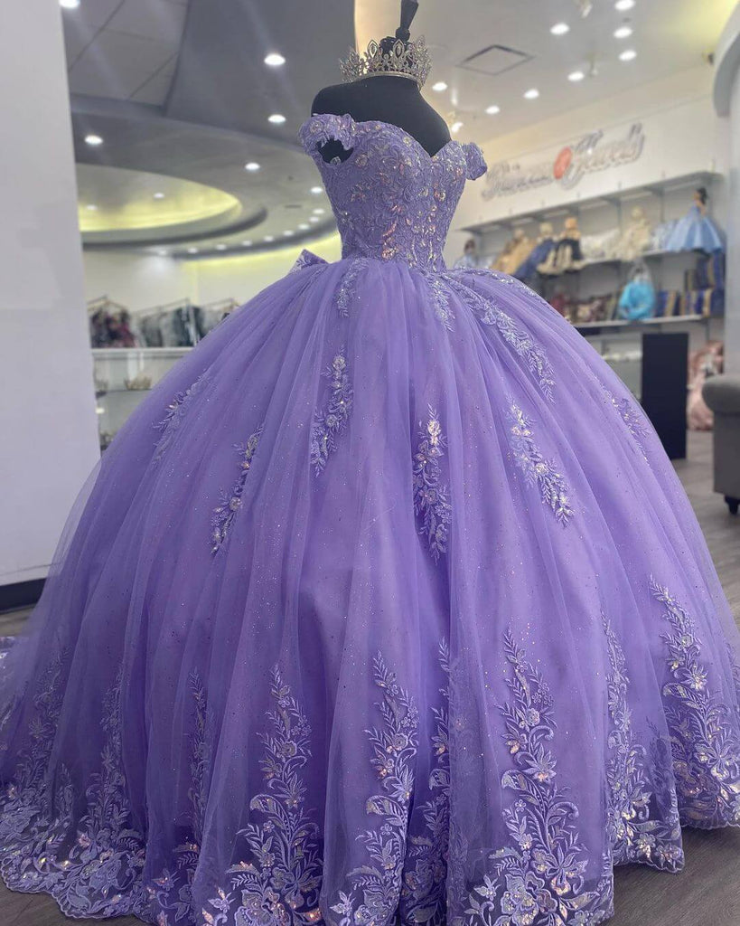 Lavender Corset Quinceanera Dress Ball Gown,Birthday Dresses – jkprom