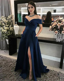 Off Shoulder Prom Dresses With Pockets