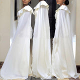 Long-White-Trumpet-Wedding-Party-Dress-with-Streamer