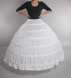 Crinoline 6 Hoops Wedding Petticoat for Ball Gown Princess Dresses