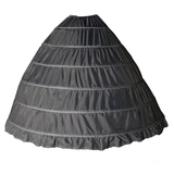 Crinoline 6 Hoops Wedding Petticoat for Ball Gown Princess Dresses