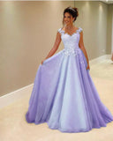 Illusion Neckline Prom Dresses Long Lace Appliques