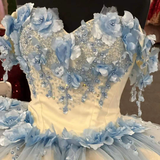 Ball Gowns Quinceanera Dress Appliques Flowers Party Princess Sweet 16 Gown Vestidos De 15 Años