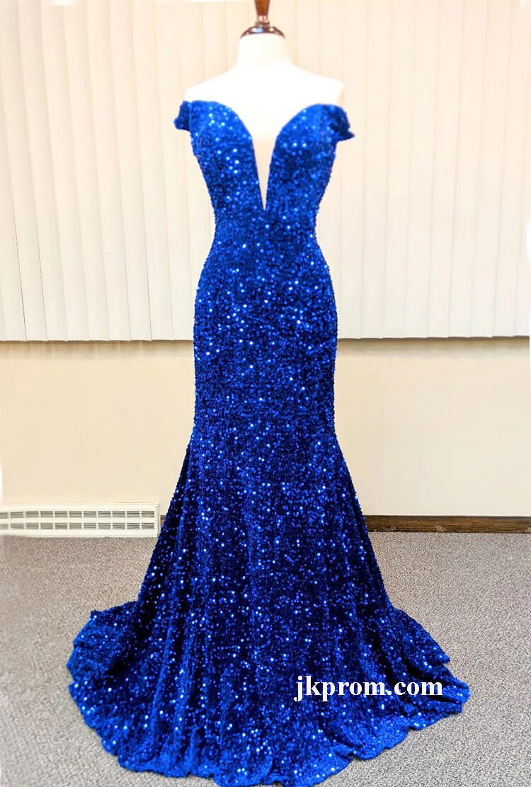 Plus Size Royal Blue Formal Dresses