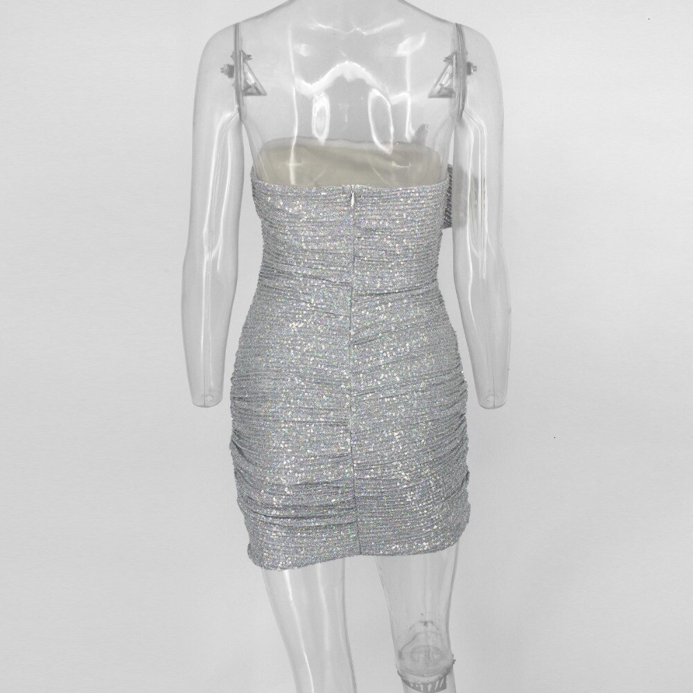 Strapless Silver Grey Short Homecoming Dress With Side Ruffles Party Dresses