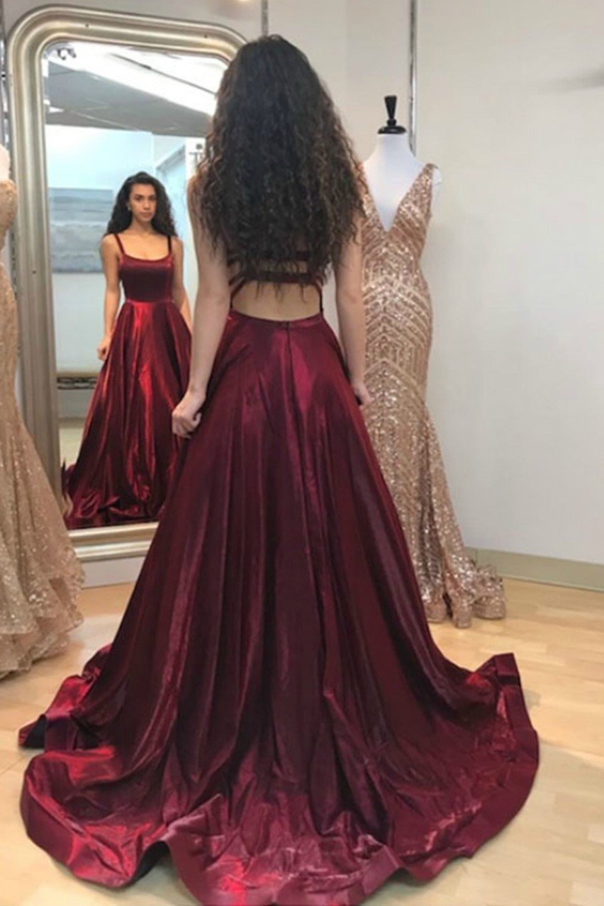 A-line Burgundy Prom Dress with Pockets,Sexy Formal Dress jkprom A-line Burgundy Prom Dress with Pockets,Sexy Formal Dress jkprom