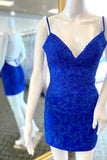 royal blue lace bodycon homecoming dresses
