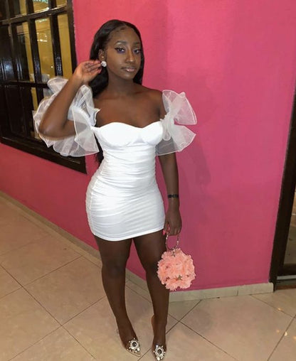 Black Girl Birthday Outfits Tight White Homecoming Dress jkprom Black Girl Birthday Outfits Tight White Homecoming Dress jkprom