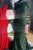 Mermaid One Shoulder Hot Pink Prom Dress Long,Red Dinner Party Dresses