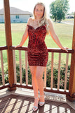 red-Sequin-Short-Bodycon-Cocktail-dress