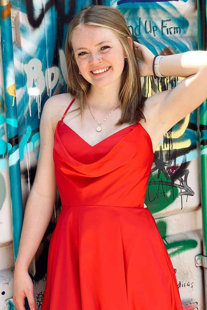 red-satin-cocktail-party-dresseds