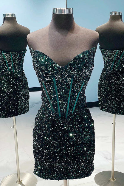 green-Sequin-Short-Cocktail-dresses