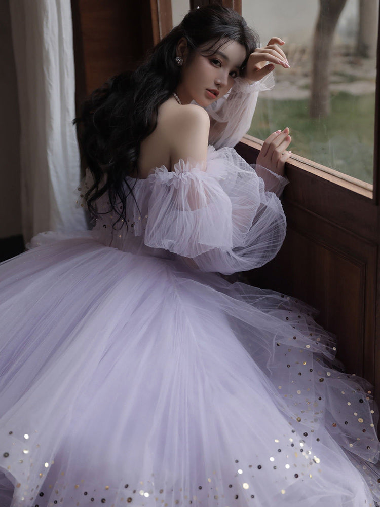 Lavender Tulle Layers Princess Formal Dresses Birthday jkprom Lavender Tulle Layers Princess Formal Dresses Birthday jkprom