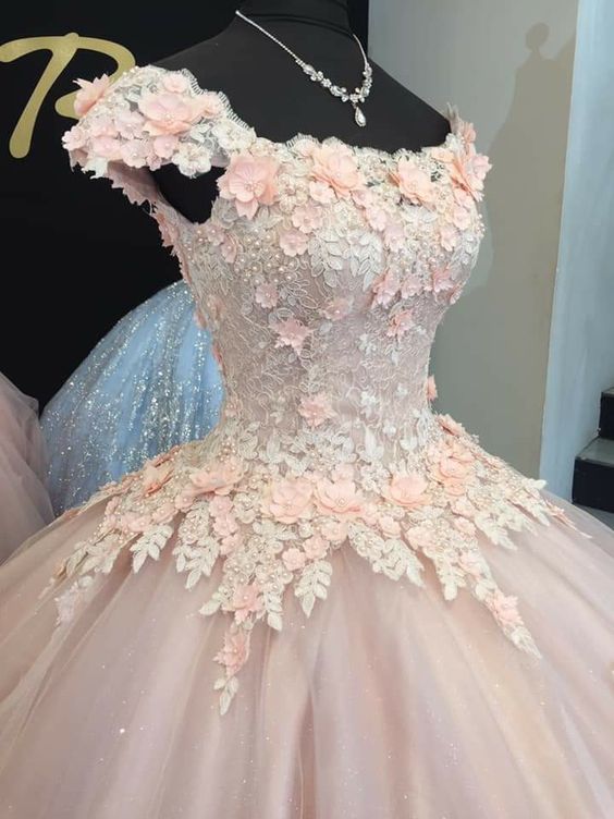 Light Champagne Long Sweet 16 Dresses Quinceanera Ball Gowns – jkprom