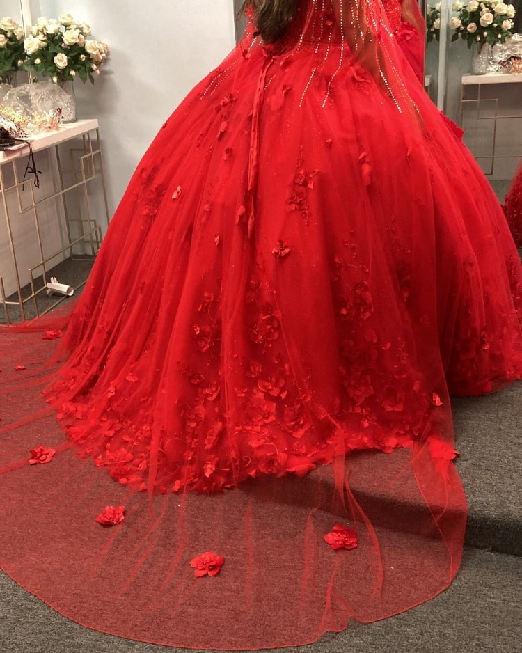 blue dress for baby girl Black Quinceanera Dresses with Flowers,Long Sweet 16 Dresses – jkprom