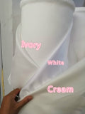 See-through Neckline Lace White Wedding Dresses,3/4 Sleeves Bridal Gown