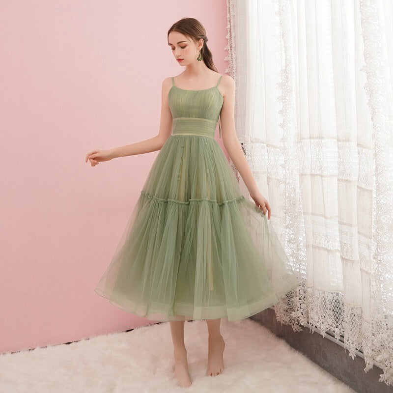 Simple Sage Green Homecoming Graduation Dresses