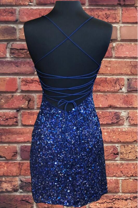 Tight Navy Blue Sequin Short Homecoming Dresses Sparkly Party Dress jkprom Tight Navy Blue Sequin Short Homecoming Dresses Sparkly Party Dress jkprom